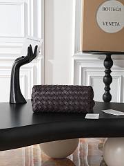 Okify Bottega Veneta Small Andiamo Bag Dark Brown 25x22x10cm - 3