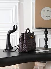 Okify Bottega Veneta Small Andiamo Bag Dark Brown 25x22x10cm - 4
