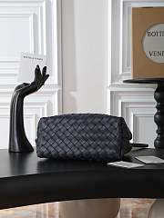 Okify Bottega Veneta Small Andiamo Bag Black Silver Hardware 25x22x10cm - 2