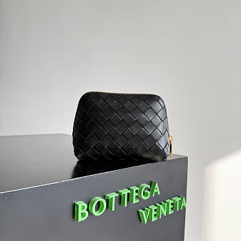 Okify Bottega Veneta Cosmetic Bag Black 16.5x10.5x9cm