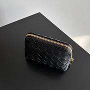 Okify Bottega Veneta Cosmetic Bag Black 16.5x10.5x9cm - 5