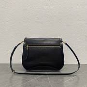 Okify Celine Soft Triomphe Besace Bag In Black Supple Shiny Lambskin 32x7x27cm - 6