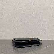 Okify Celine Soft Triomphe Besace Bag In Black Supple Shiny Lambskin 32x7x27cm - 3