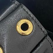 Okify Celine Halfmoon Soft Triomphe Bag In Black Supple Shiny Lambskin 46x19x10cm - 6