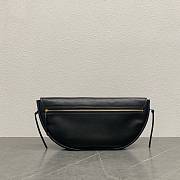 Okify Celine Halfmoon Soft Triomphe Bag In Black Supple Shiny Lambskin 46x19x10cm - 5