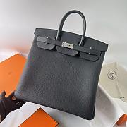 Okify Hermes Birkin HAC 40 Bag Black Togo Silver Hardware 40cm - 1