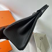 Okify Hermes Birkin HAC 40 Bag Black Togo Silver Hardware 40cm - 3