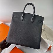 Okify Hermes Birkin HAC 40 Bag Black Togo Silver Hardware 40cm - 5
