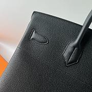 Okify Hermes Birkin HAC 40 Bag Black Togo Silver Hardware 40cm - 6