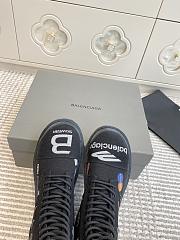 Okify Balenciaga Black Graffiti Boots Unisex - 3