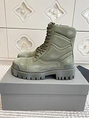 Okify Balenciaga Army Green Boots Unisex 26900 - 1