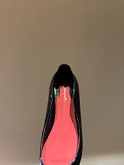 Okify Schiaparelli Black Patent Pointed Toe Heels 2cm - 5