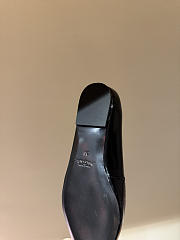 Okify Schiaparelli Black Patent Pointed Toe Heels 2cm - 6