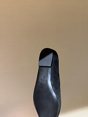 Okify Schiaparelli Black Suede Pointed Toe Heels 2cm - 4