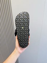 Okify Chrome Heart Black Men Wool Slippers - 2