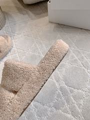 Okify Celine Women Wool Slippers Beige  - 3