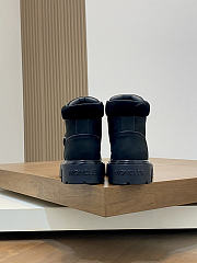 Okify Moncler Men Martin Boots Black Suede  - 4