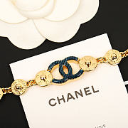 Okify CC Gold Bracelet Dark Blue Logo  - 4