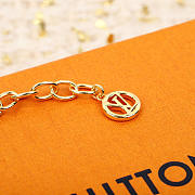 Okify Louis Vuitton Gold Necklace With Heart Charm And Pearl - 5