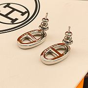 Okify Hermes Silver Earrings 26923 - 4