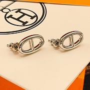 Okify Hermes Silver Earrings 26923 - 3