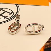 Okify Hermes Silver Earrings 26923 - 2