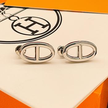 Okify Hermes Silver Earrings 26923