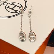 Okify Hermes Silver Earrings 26927 - 1