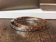 Okify Bvlgari Silver/Rose Gold Bracelet - 6