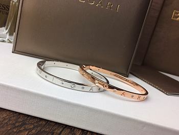 Okify Bvlgari Silver/Rose Gold Bracelet