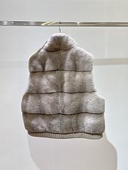 Okify Loro Piana Mink And Cashmere Patchwork Vest - 4