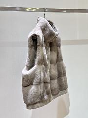 Okify Loro Piana Mink And Cashmere Patchwork Vest - 3