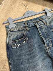 Okify Gucci Horsebit Blue Jeans  - 4