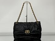 Okify Balenciaga Monaco Medium Bag Black Gold Hardware 32.5x22x10cm - 1