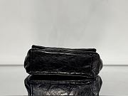 Okify Balenciaga Monaco Mini Bag Black Silver Hardware 24.8x22x12cm - 4