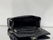 Okify Balenciaga Monaco Mini Bag Black Silver Hardware 24.8x22x12cm - 2