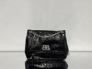 Okify Balenciaga Monaco Mini Bag Black Silver Hardware 24.8x22x12cm - 1
