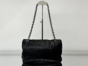 Okify Balenciaga Monaco Small Bag Black Silver Hardware 28x18x10cm - 6