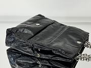 Okify Balenciaga Monaco Small Bag Black Silver Hardware 28x18x10cm - 2