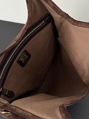 Okify MiuMiu Ivy Bag Dark Brown Suede 35x40cm - 3