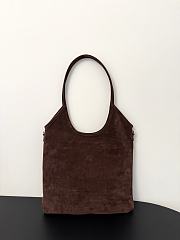 Okify MiuMiu Ivy Bag Dark Brown Suede 35x40cm - 4