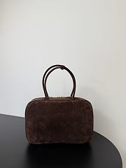Okify MiuMiu Beau Bag Dark Brown Suede 34x23x10cm - 6