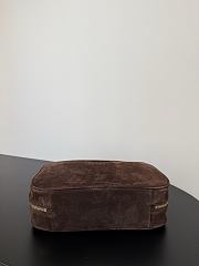 Okify MiuMiu Beau Bag Dark Brown Suede 34x23x10cm - 3