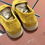 Okify Loro Piana Women Loafers Silver Hardware Yellow - 6