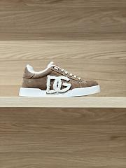 Okify Dolce & Gabbana Brown Wool Sneakers Unisex - 4