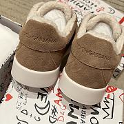 Okify Dolce & Gabbana Brown Wool Sneakers Unisex - 6
