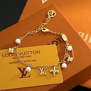Okify Louis Vuitton Gold Bracelet With Pearl - 3
