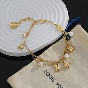 Okify Louis Vuitton Gold Bracelet With Pearl - 2