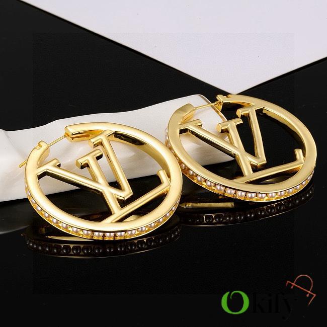 Okify Louis Vuitton Gold Earrings 26986 - 1