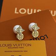 Okify Louis Vuitton Gold Earrings With Diamonds And Pearl  - 6